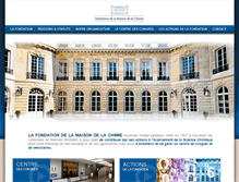 Tablet Screenshot of maisondelachimie.com